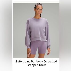 Lululemon Athletica Softstreme Crew Purple Ash
